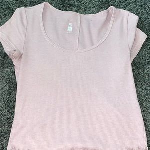 Purple Pacsun crop shirt